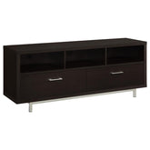 Coaster Casey 2-drawer Rectangular TV Console Cappuccino Model 701973